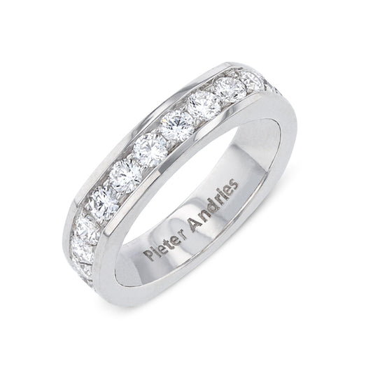 Diamond Platinum Eternity Band · 2.57ct