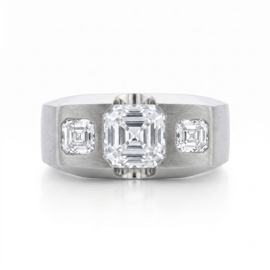 Men's Diamond Platinum Wedding Band · 4.66ct