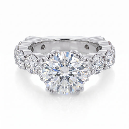 Pieter Andries 5.81ct round brilliant diamond platinum engagement ring