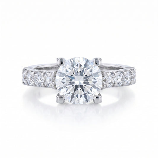 Diamond Platinum Engagement Ring · 2.00ct