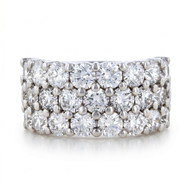 Diamond White Gold Wedding Band · 3.58ct