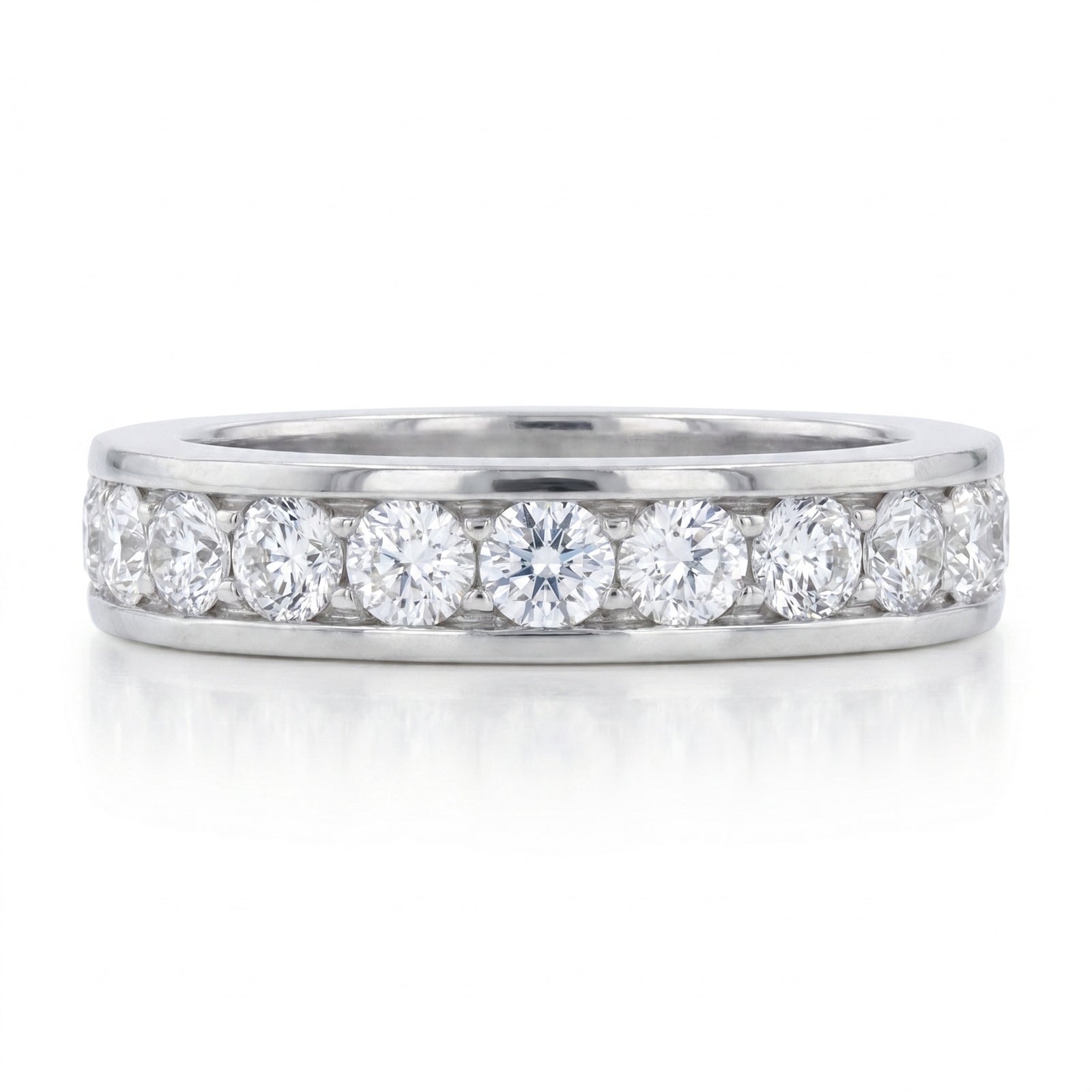 Diamond Platinum Eternity Band · 2.57ct