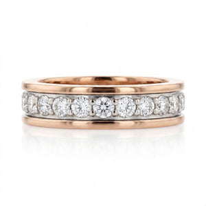 Diamond Rose Gold Eternity Band · 2.57ct