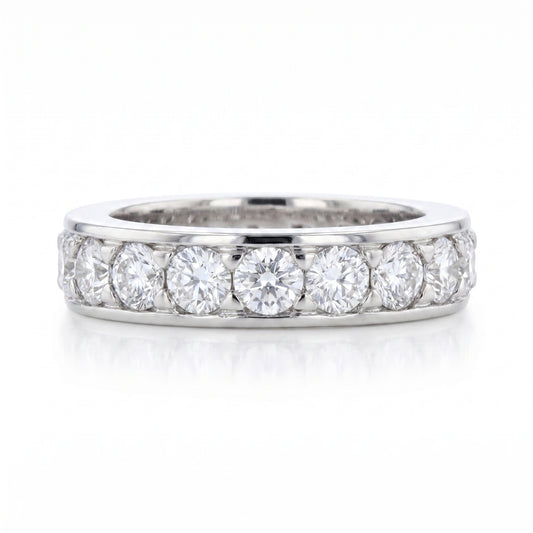 Diamond Platinum Eternity Band · 2.87ct