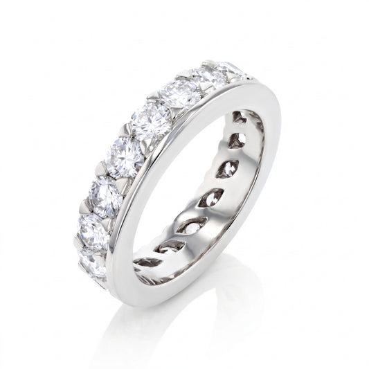 Diamond Platinum Eternity Band · 2.87ct