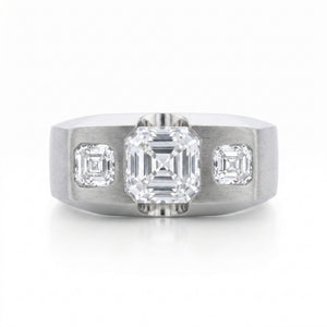 Men's Diamond Platinum Wedding Band · 4.66ct