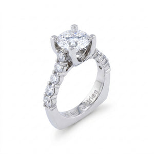 Diamond White Gold Engagement Ring No. 037