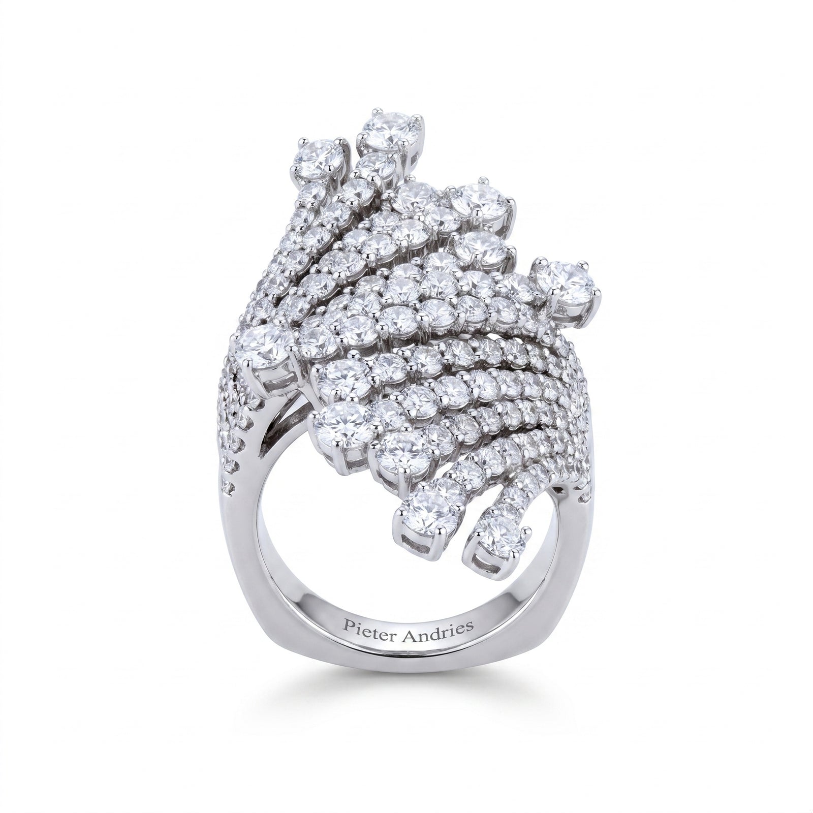 Diamond White Gold Ring No. 059