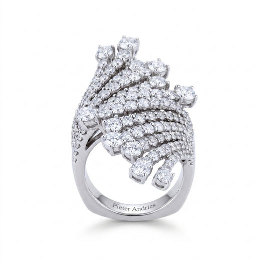 Diamond White Gold Ring No. 059