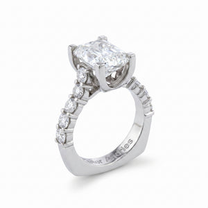 Diamond Platinum Engagement Ring No. 063