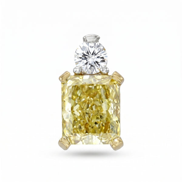 Yellow Diamond & Diamond Yellow Gold Pendant No. 121