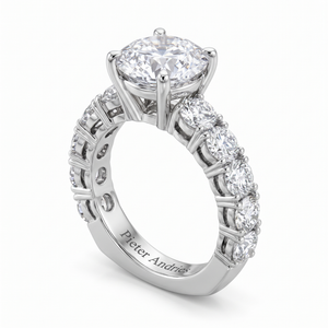 Diamond Platinum Engagement Ring No. 396