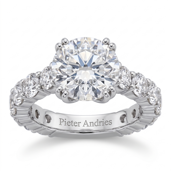 Diamond Platinum Engagement Ring No. 396