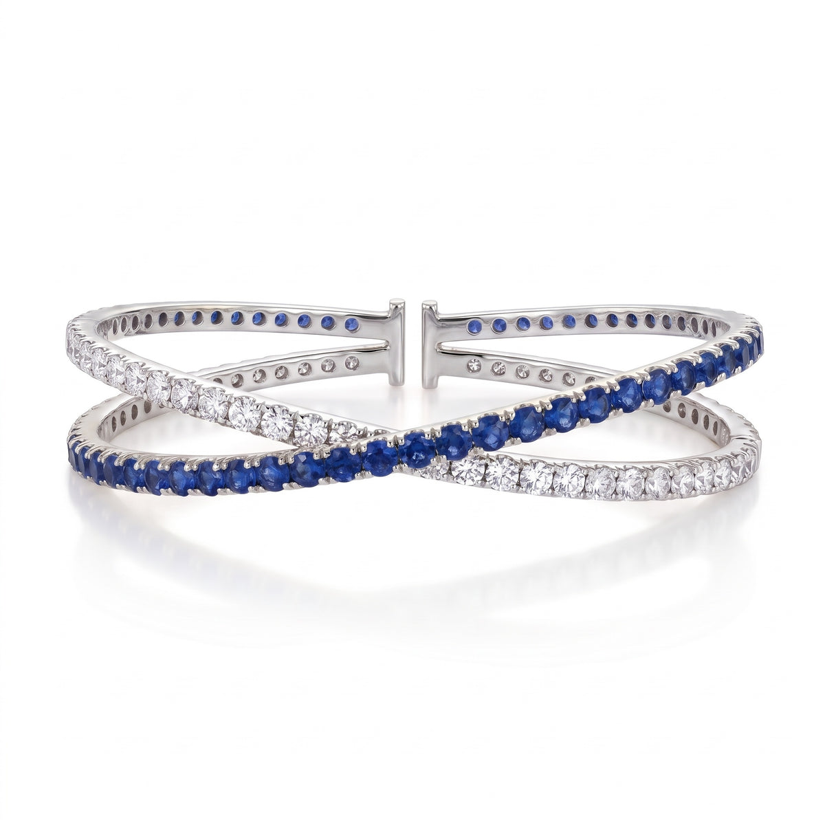Pieter Andries 18K White Gold Diamond & Sapphire Bracelet · 2.62ct