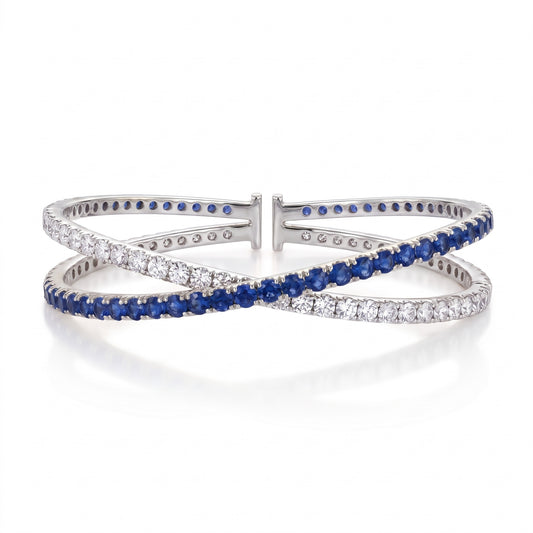 Pieter Andries 18K White Gold Diamond & Sapphire Bracelet · 2.62ct