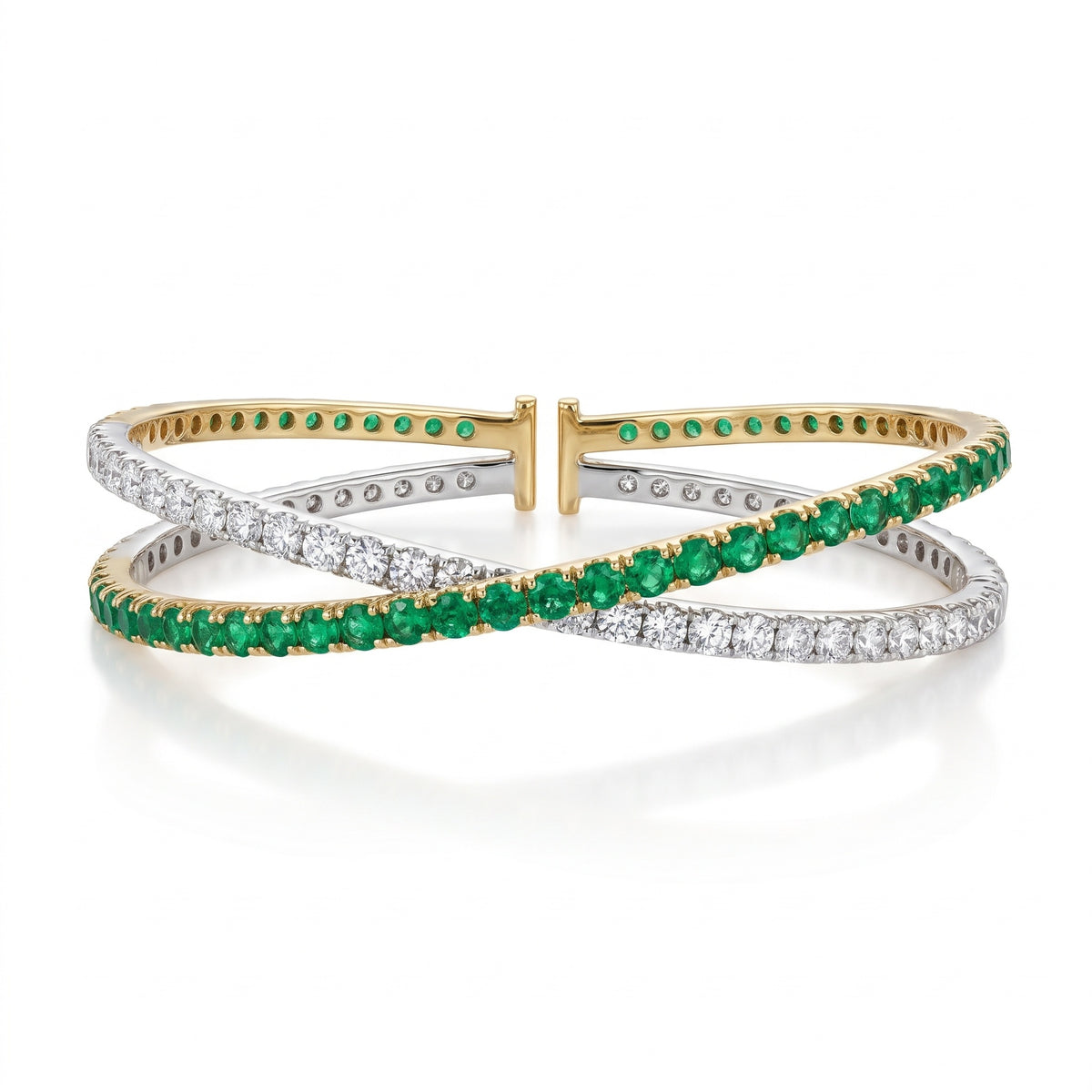 Pieter Andries 18K Yellow & White Gold Emerald & Diamond Bracelet · 2.62ct
