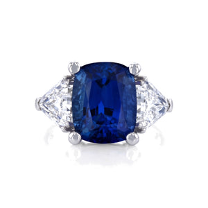 Pieter Andries Sapphire & Diamond Platinum Ring · 6.74ct