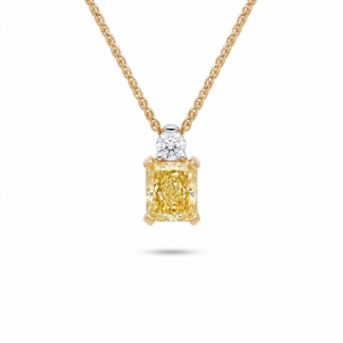 Pieter Andries Yellow Diamond & Diamond Two-Tone Gold Pendant · 2.27ct