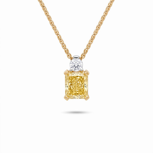 Pieter Andries Yellow Diamond & Diamond Two-Tone Gold Pendant · 2.27ct