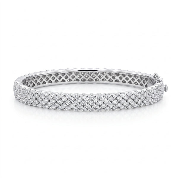 Pieter Andries Diamond White Gold Pavé Bangle Bracelet · 4.36ct