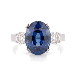 Pieter Andries Sapphire & Diamond Platinum Ring · 10.07ct
