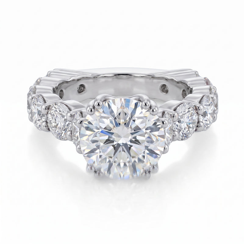 Diamond Platinum Engagement Ring · 5.81ct