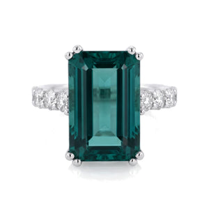 Pieter Andries Green Tourmaline & Diamond White Gold Ring · 10.66ct