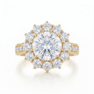 Diamond Yellow Gold Royal Engagement Ring · 1.32ct