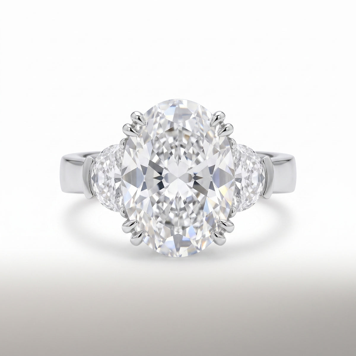 Diamond Platinum Engagement Ring No. 382