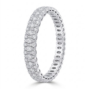 Diamond White Gold Flexible Eternity Bracelet No. 394