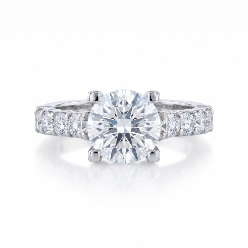 Diamond Platinum Engagement Ring · 2.00ct