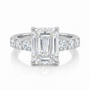 Diamond Platinum Engagement Ring · 3.04ct